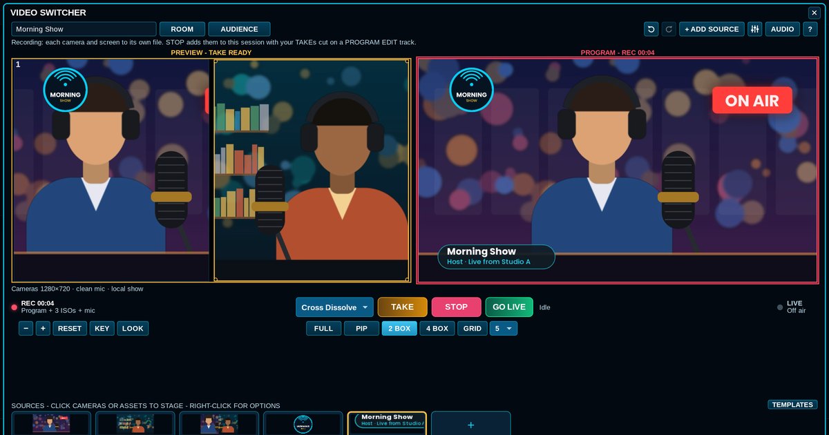 ProdHQ Studio for Windows — Radio, Podcasts & Live Video